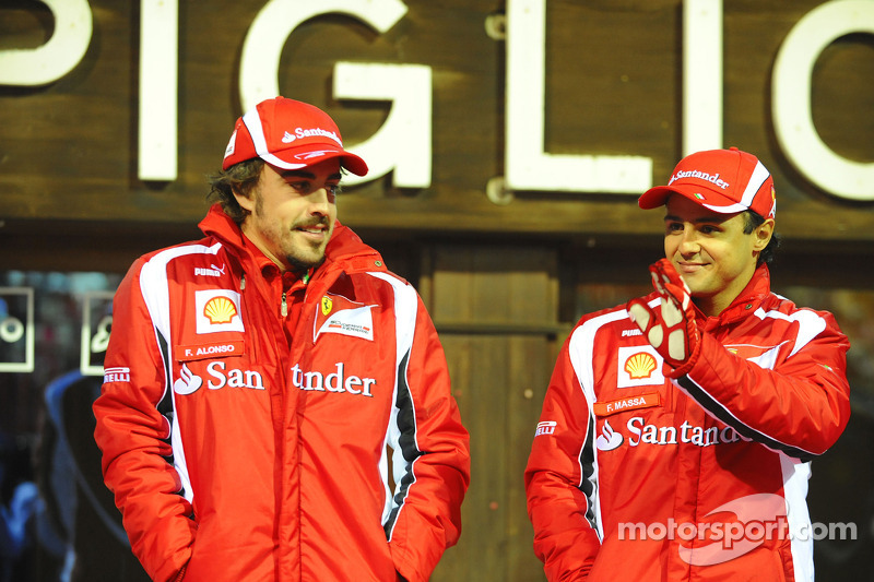 Fernando Alonso, Scuderia Ferrari, and Felipe Massa, Scuderia Ferrari