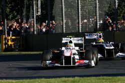 Sergio Perez, Sauber F1 Team y Pastor Maldonado, Williams F1 Team