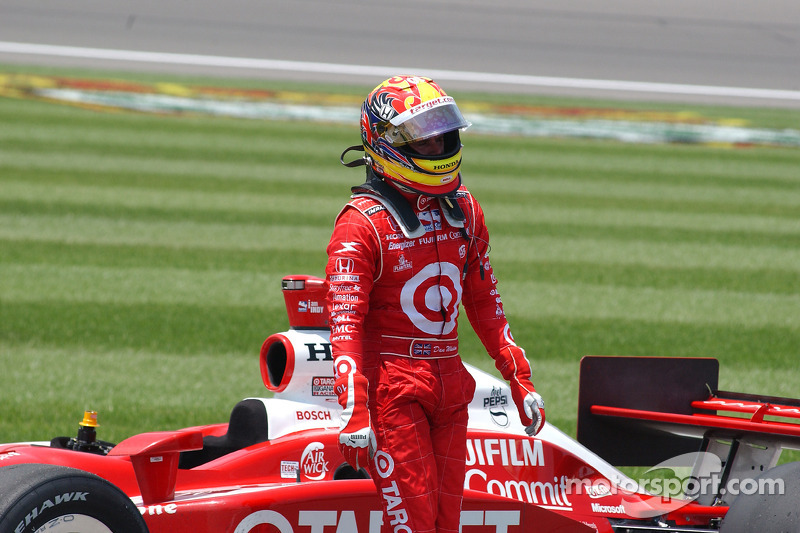 Dan Wheldon after finishing second