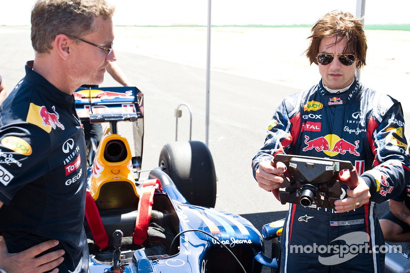 David Coulthard and Tom Cruise