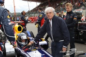 Sebastian Vettel, Red Bull Racing and Bernie Ecclestone