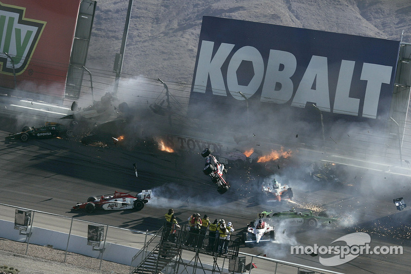 The horrific 15-car crash that took the life of Dan Wheldon