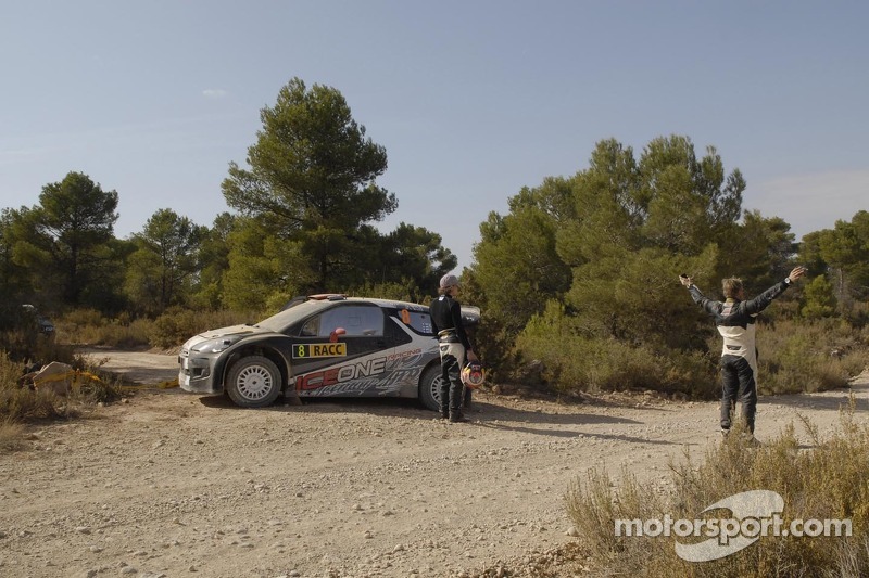 Kimi Raikkonen and Kaj Lindstrom, Citroën DS3 WRC, ICE 1 Racing