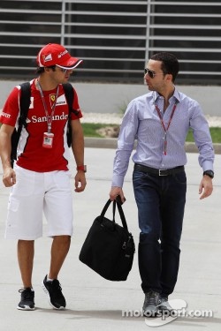 Felipe Massa, Scuderia Ferrari with Nicolas Todt, Driver Manager