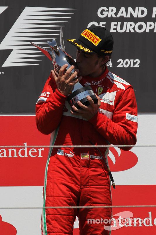 Ganador de la carrera Fernando Alonso, Scuderia Ferrari