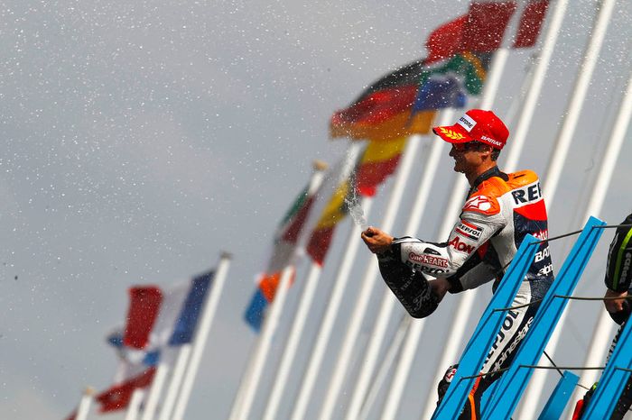 Podio: segundo lugar Dani Pedrosa, Repsol Honda Team