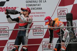 Podio: ganador Dani Pedrosa, Repsol Honda Team, el tercer lugr Casey Stoner, Repsol Honda Team