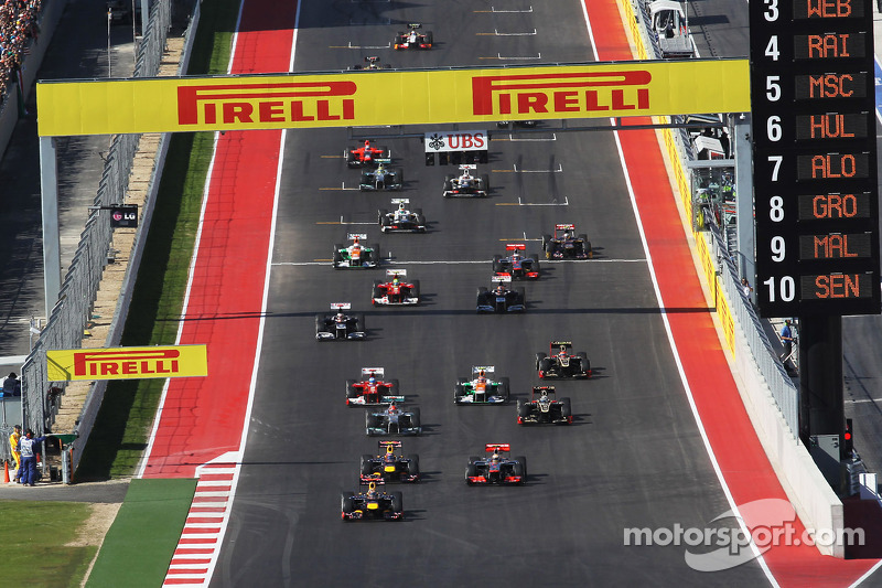 Diez pistas han sido escenario de la F1 para el GP de Estados Unidos: Austin, Indianápolis, Phoenix, Watkins Glen, Riverside y Sebring. Así como también en Las Vegas, Dallas, Detroit y Long Beach.