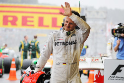 Michael Schumacher, Mercedes AMG F1 dit au revoir dans le parc fermé