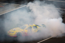 Race winner John Wes Townley celebrates