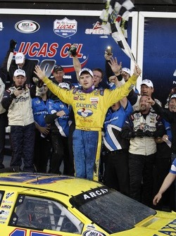 Victory lane: race winner John Wes Townley