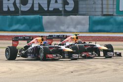 Mark Webber, Red Bull Racing RB9 e Sebastian Vettel, Red Bull Racing RB9