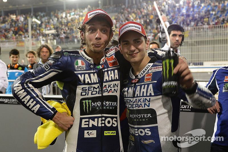 Sieger Jorge Lorenzo, Yamaha Factory Racing; 2. Valentino Rossi, Yamaha Factory Racing