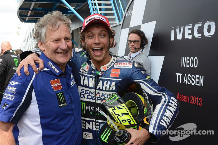 Podio: ganador de la carrera Valentino Rossi, Yamaha Factory Racing