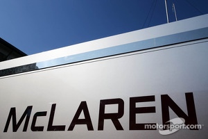 McLaren logo on a truck