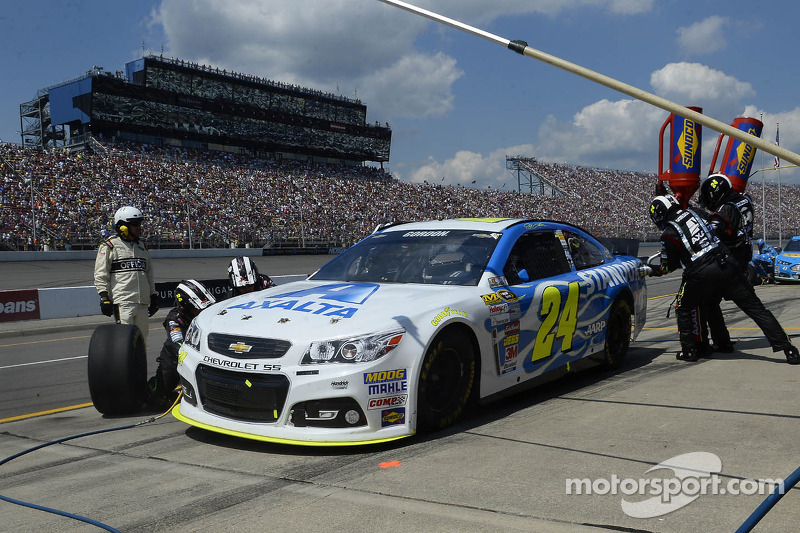 Jeff Gordon in Weiß-Blau