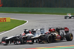 Nico Hülkenberg, Sauber et Kimi Räikkönen, Lotus F1