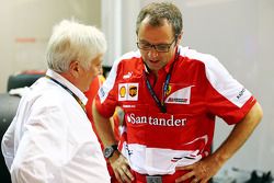 Herbie Blash, FIA Delegate with Stefano Domenicali, Ferrari General Director