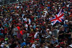 Bandeira britânica na arquibancada