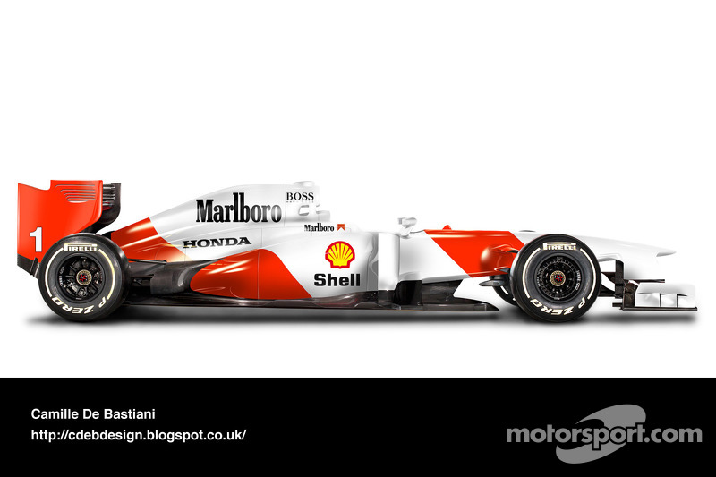 Carro de F1 retrô - McLaren 1992