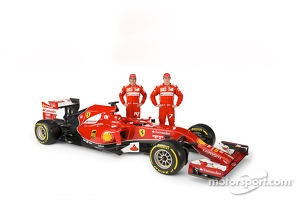 The Ferrari F14 T with drivers Fernando Alonso and Kimi Raikkonen