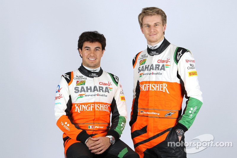 Nico Hulkenberg ve Sergio Perez, Sahara Force India F1