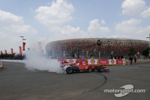 Marc Gene, Ferrari Test Driver in the streets of Johannesburg