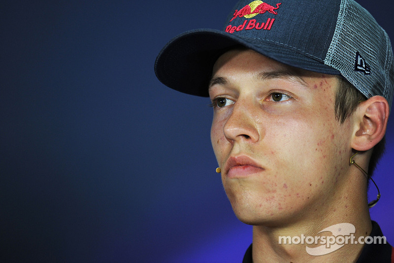 Daniil Kvyat, Scuderia Toro Rosso in the FIA Press Conference