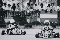 Terry Fullerton leads Ayrton Senna