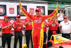 Ganador de la pole Sebastián Saavedra, KV Racing Technology Chevrolet