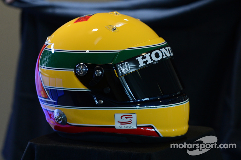 Tributo ad Ayrton Senna sul casco di Simon Pagenaud