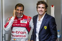 Marc Gene y Fernando Alonso en Le Mans 2014