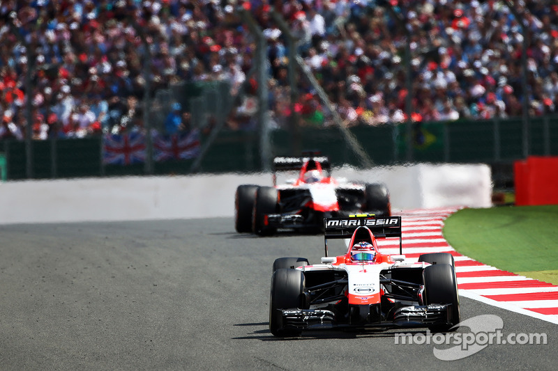 Max Chilton, Marussia F1 Takımı MR03 ve takım arkadaşı Jules Bianchi, Marussia F1 Takımı MR03