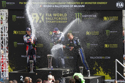 Podium: 1er Toomas Heikkinen, 2ème Timmy Hansen, 3ème Johan Kristoffersson