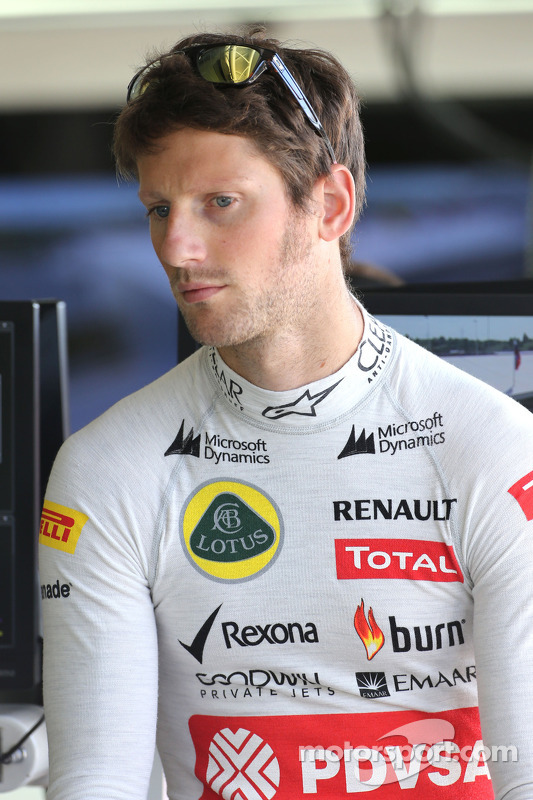 罗曼·格罗斯让, 路特斯f1车队