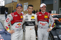 Polesitter Pascal Wehrlein, second place Mattias Ekström, third place Jamie Green