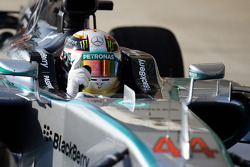 Sieger Lewis Hamilton, Mercedes AMG F1 W05 feiert im Parc Fermé