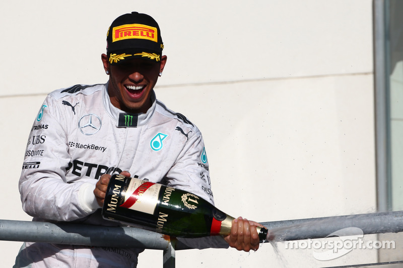 1st place Lewis Hamilton, Mercedes AMG F1