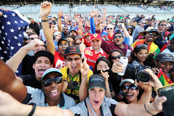 Fans after the race