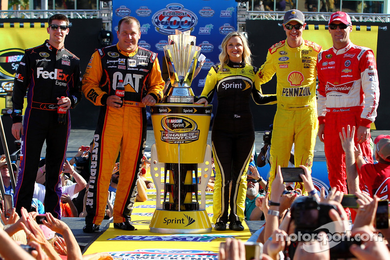 I quattro driver per la Sprint Cup 2014: Denny Hamlin, Joe Gibbs Corsa Toyota, Ryan Newman, Richard 