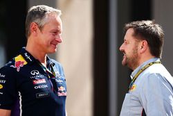 (L to R): Jonathan Wheatley, Red Bull Racing Team Manager with Paul Hembery, Pirelli Motorsport Director