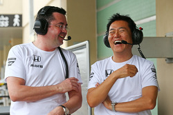 Eric Boullier avec Yasuhisa Arai