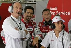 Dr. Wolfgang Ullrich, Lucas di Grassi, Tom Kristensen, Loic Duval