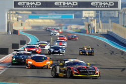 #1 Abu Dhabi Racing Black Falcon Mercedes SLS AMG GT3: Khaled Al Qubaisi, Jeroen Bleekemolen, Bernd