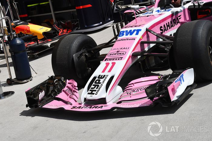Morro y alerón delantero del Force India VJM11
