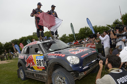 Vainqueurs de la catégorie Auto - #301 Mini: Nasser Al-Attiyah, Mathieu Baumel