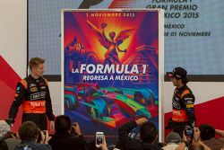 El poster oficial del Gran Premio de México con Nico Hulkenberg y Sergio Pérez
