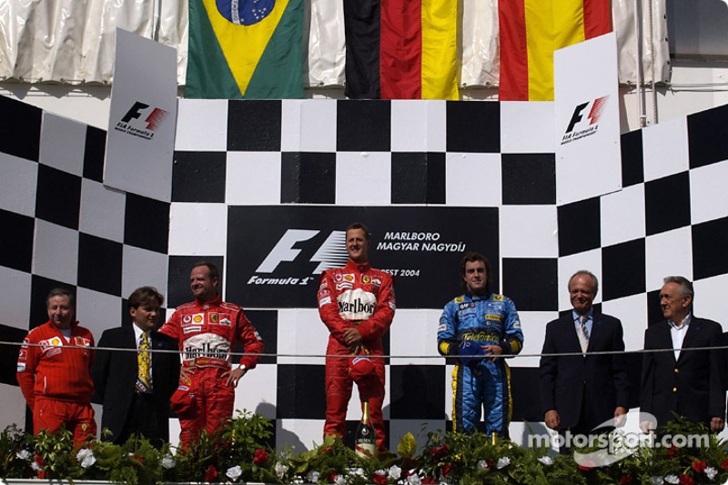 Fernando Alonso, 3º en el GP de Hungría 2004