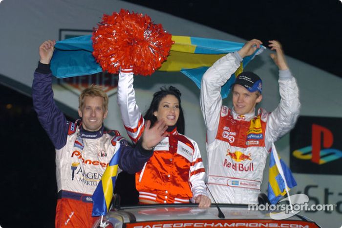 Equipo de Suecia: Kenny Brack y Mattias Ekström