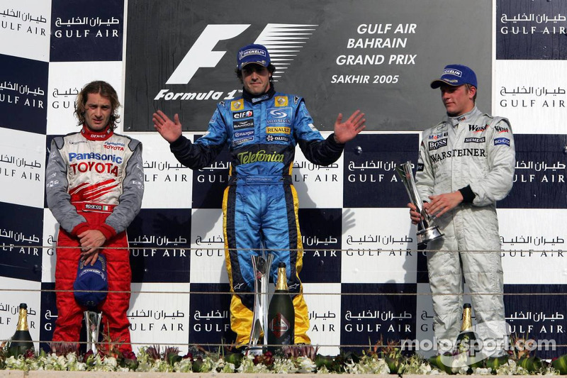 2005. Подіум: 1. Фернандо Алонсо, Renault. 2. Ярно Труллі, Toyota. 3. Кімі Райкконен, McLaren-Mercedes